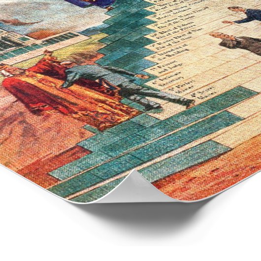 Print - The Structure of Freimaurerei Poster (Ecke)