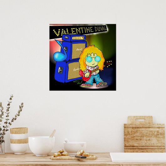 Print "Valentine Duval" - von Kev Moore Poster (Küche)