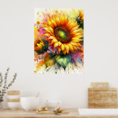Print, Value Poster Paper - Gelbe Sonnenblume (Küche)