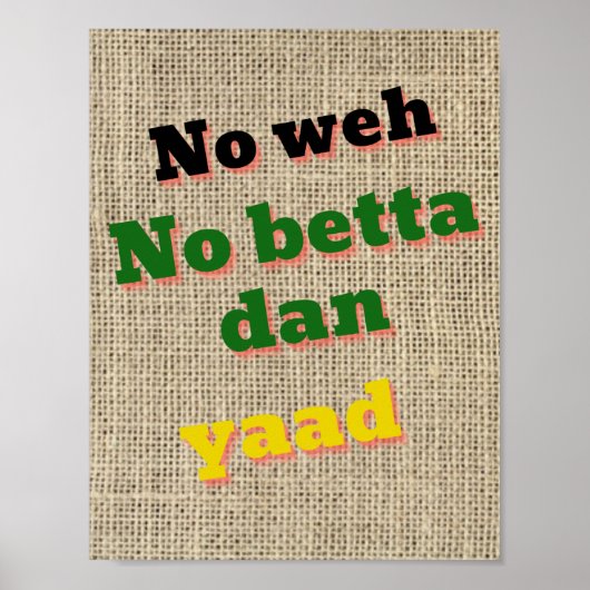 Print, Value Poster Paper (matt) - Yaad Vibes (Vorne)