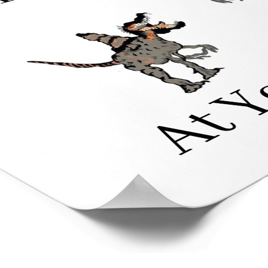 Print, Value Poster Paper (Matte) Dinosaurier eing (Ecke)