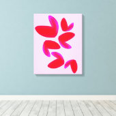 Print, Value Poster Paper (Semi-Gloss) with Hearts Leinwanddruck (Insitu (Holzboden))