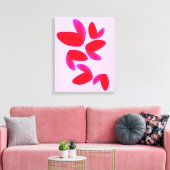 Print, Value Poster Paper (Semi-Gloss) with Hearts Leinwanddruck (Insitu (Wohnzimmer))