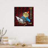 Print "Word" - von Kev Moore Poster (Küche)