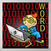 Print "Word" - von Kev Moore Poster (Vorne)