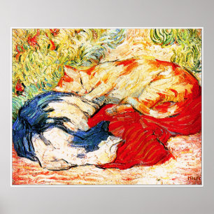 Print: Zwei Katzen Poster