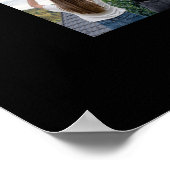 Printable Abschluss Welcome Collage Black & Gold Poster (Ecke)