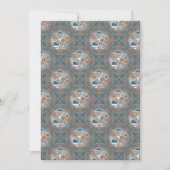 Printable Abstrakt Accent Dot Mandala Diamond Tile Einladung (Vorderseite)