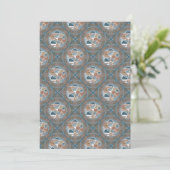 Printable Abstrakt Accent Dot Mandala Diamond Tile Einladung (Stehend Vorderseite)