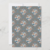 Printable Abstrakt Accent Mandala Art Deco Scallop Einladung (Vorderseite)