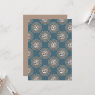 Printable Abstrakt Accent Verziert Polka Dot Manda Einladung