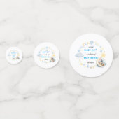 Printable Adorable Blue Night Sky ThemeBaby Dusche Konfetti (Vorderseiten)