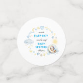 Printable Adorable Blue Night Sky ThemeBaby Dusche Konfetti (Klein Vorderseite)