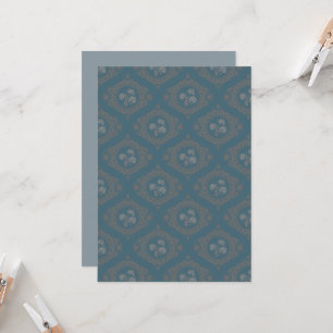 Printable Aquamarin Tapestry Rokoko Mandala Ogee D Einladung