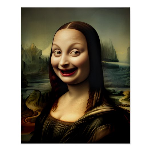 [Printable Art] Laughing Mona Lisa Poster (Vorderseite)