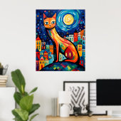 [Printable Art] Metropolitan Meow, Matisse Style Poster (Heimbüro)