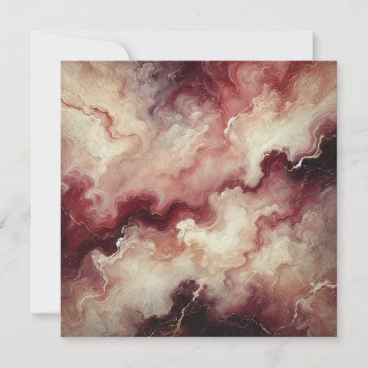 Printable Autumnal Marble Harvest Wine Scrapbook Einladung (Vorderseite)