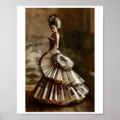 Printable Avant Garde Paper Dress Outfit 119 Poster (Vorne)
