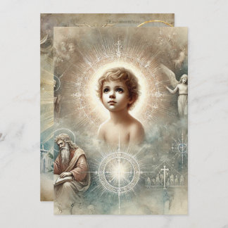 Printable biblische Prophezeiung Jesu Scrapbooks Einladung