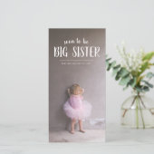 Printable Big Sister Pregnancy Foto Ankündigungen (Stehend Vorderseite)