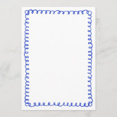 Printable Blue I Spy Wedding Foto Hunt Game Programm (Rückseite)