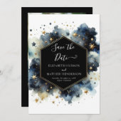 Printable Boho Celestial Wedding Save The Date (Vorne/Hinten)