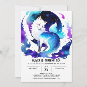 Printable Boho Fox Birthday Einladung