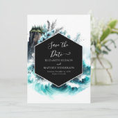 Printable Boho Nautical Wedding Save The Date (Stehend Vorderseite)