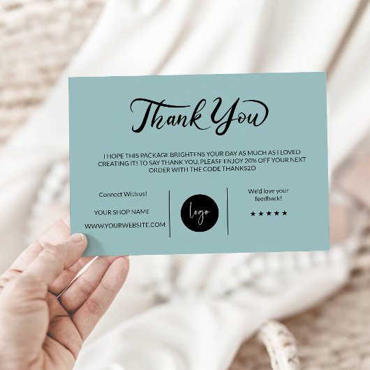 Printable Business Danky Card Dankeskarte