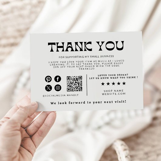 Printable Business Danky Card Dankeskarte