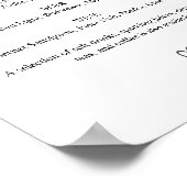 Printable Cheers Wedding Bar Sign Menu Poster (Ecke)