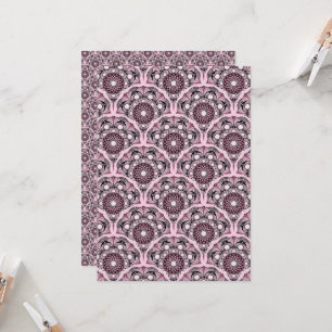 Printable Cherry Blossom Art Deco Scrapbook Einladung