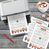 Printable Christmas Bingo-Ugly Sweater Party Game Einladung