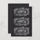 Printable Christmas Year Gift Labels Einladung (Vorne/Hinten)