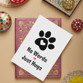 Printable Condolence Card for Friend, Pet Loss Gri Einladung