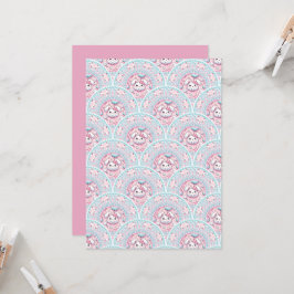 Printable Cotton Candy Kawaii Bunny Mandala Scales Einladung