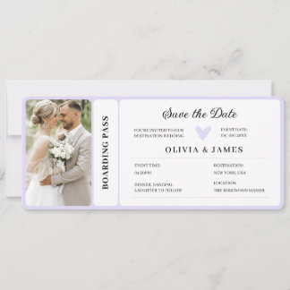 Printable Destination Wedding Boarding Pass Invit Einladung