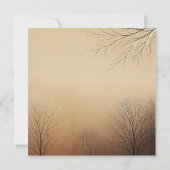 Printable Earthy Brown Autumnal Ombre Scrapbook Einladung (Rückseite)
