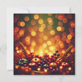 Printable Fall Harvest Frucht Bokeh Scrapbook Einladung (Rückseite)