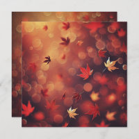 Printable Fallmaple Blätter Bokeh Scrapbook
