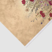 Printable Fantasy Blume Gold Background Righ 128 Seidenpapier (Ausschnitt)