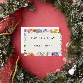 Printable Floral Birthday Card | Instant Download Folieneinladung