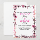 Printable florale Hochzeitssuite Einladung (Vorne/Hinten)