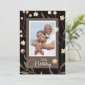 Printable Foto Birthday Einladung (Stehend Vorderseite)