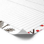 Printable Freezer Inventory 8.5x11 Paper Poster (Ecke)