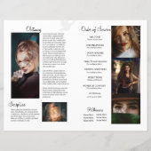 Printable Funeral Program Template (Rückseite)