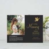 Printable Funeral Program Template (Stehend Vorderseite)