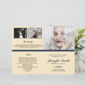 Printable Funeral Program Template (Stehend Vorderseite)