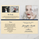 Printable Funeral Program Template (Vorderseite)