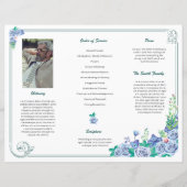 Printable Funeral Program Template (Rückseite)